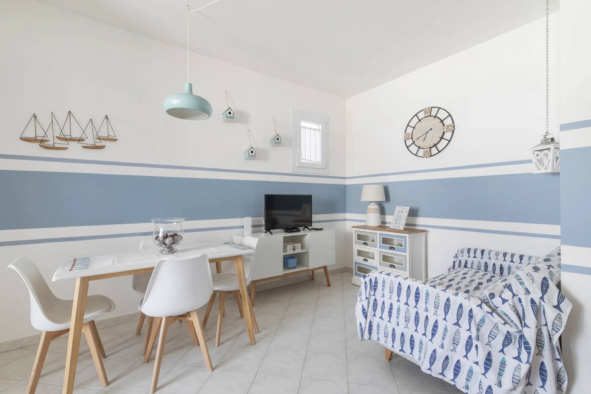 Soggiorno luminoso — appartamento Andreas Haus, Lido di Pomposa
